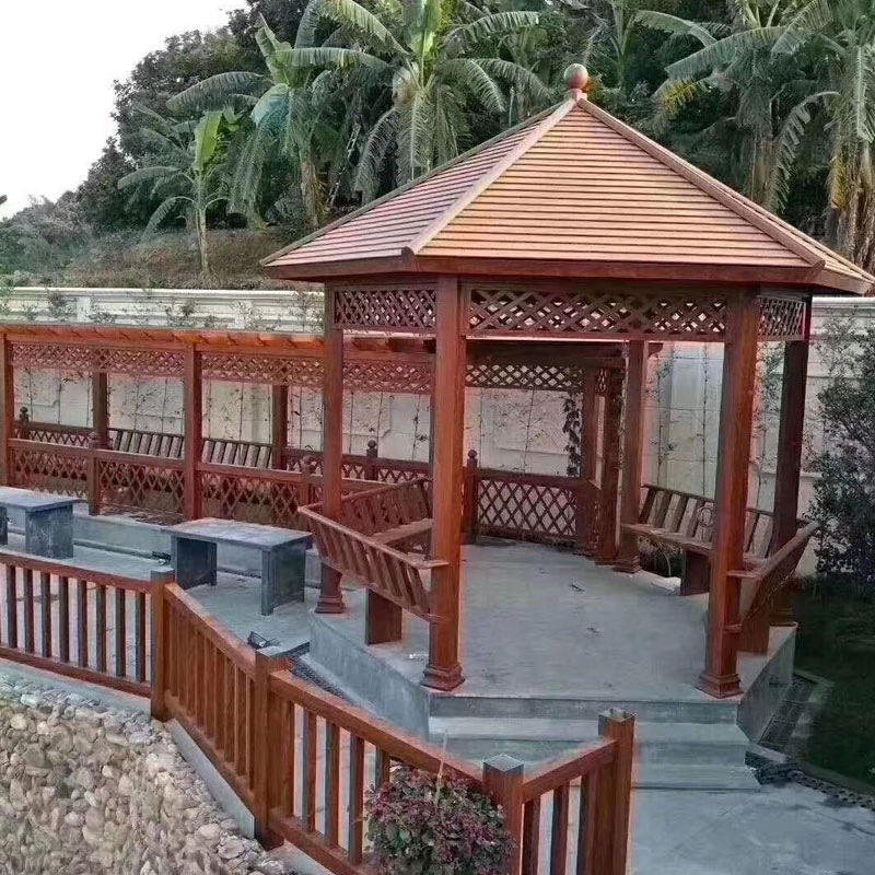 Çin Ailə İstirahəti Metal Gazebo